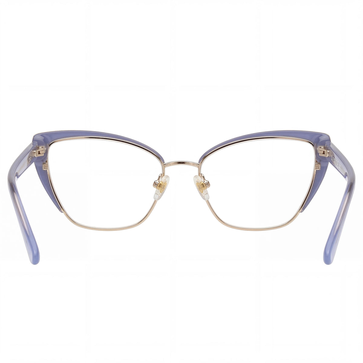Gafas graduadas Guess GU50122 de metal, estilo ojo de gato, para mujer, color azul mate, Photo 3