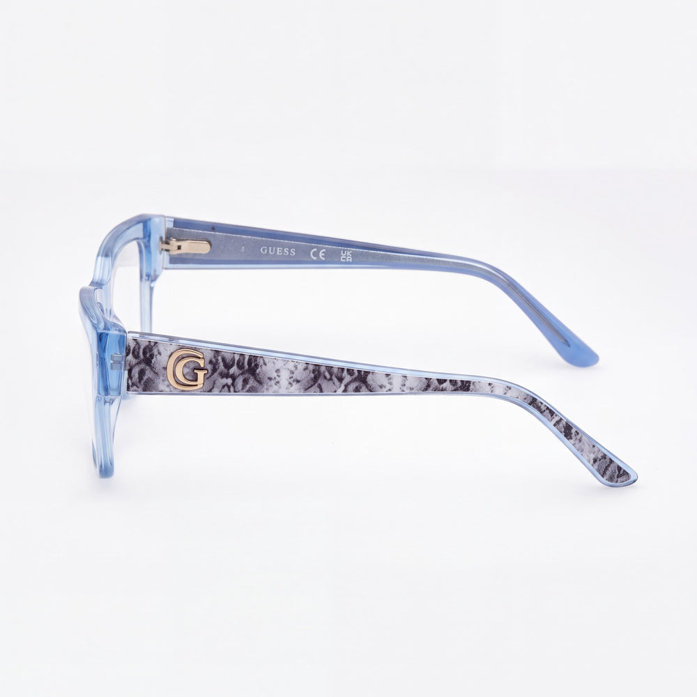 Guess Gu50126 Rectangle Eyeglasses for Women — front view, Plastic