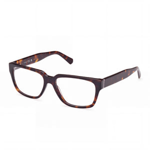 Guess Gu50150 Dark Havana Rectangle Eyeglasses for Men, Plastic frame