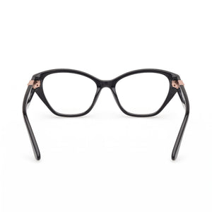 Guess Gu50162 Cat Eye Eyeglasses Women — side view, Black Blue temples