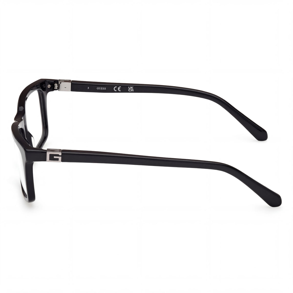 Gafas graduadas Guess Gu50190 rectangulares negro brillante unisex, 56mm, Photo 2