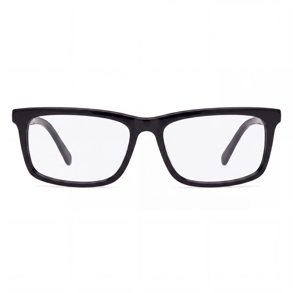 Guess Gu50190 Rectangle Eyeglasses for Unisex — front view, Plastic