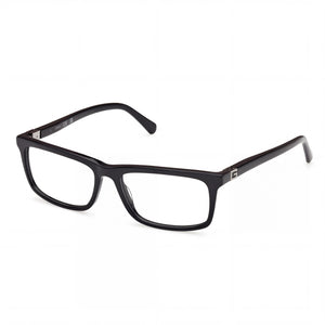 Guess Gu50190 Black Rectangle Eyeglasses Unisex, Plastic frame