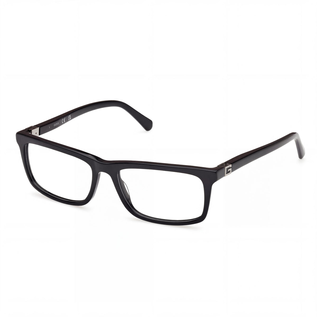 Gafas de sol Guess Gu50190 rectangulares unisex en negro brillante, 58 mm, Photo 1
