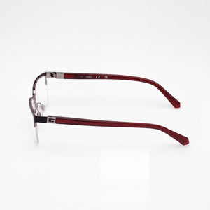 Guess Gu50191 Rectangle Eyeglasses Unisex — side view, Black Metal temples