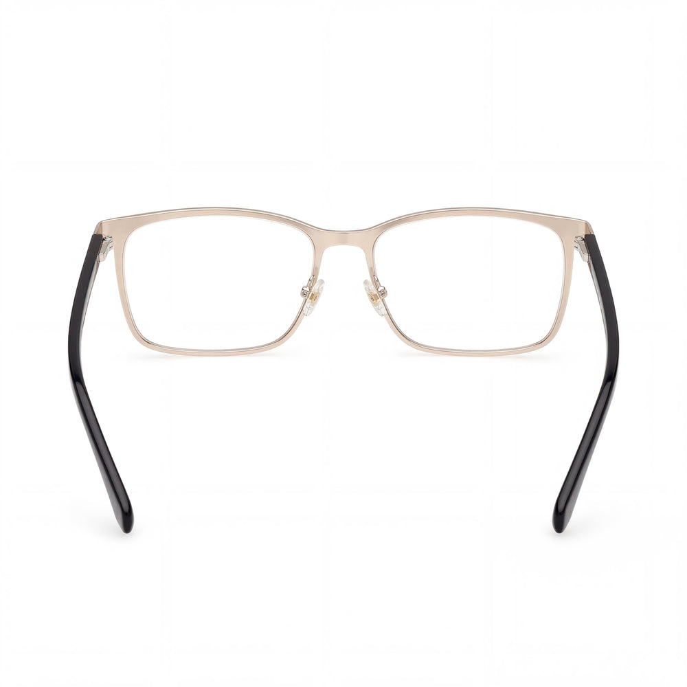 Guess Gu50193 Rectangle Eyeglasses Men — side view, Black Metal temples