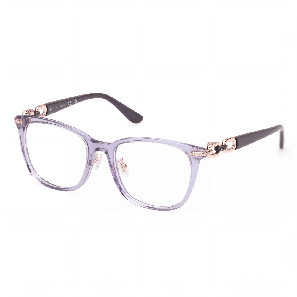 Guess Gu50203-d Black Rectangle Eyeglasses for Women, Plastic frame