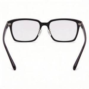 Guess Gu50206-d Rectangle Eyeglasses Unisex — side view, Black Acetate temples