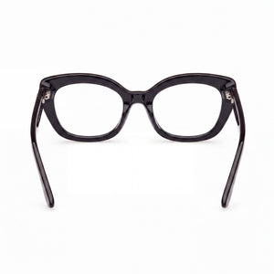Guess Gu50225 Oval Eyeglasses Women — side view, Black Plastic temples
