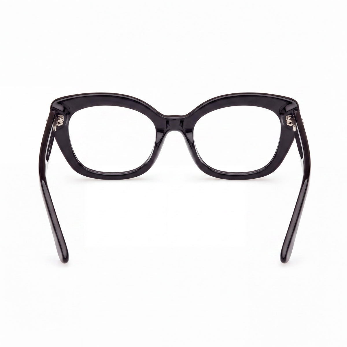 Gafas de mujer GUESS Gu50225 con montura de plástico negro brillante y lentes transparentes, 51 mm de ancho de lente, Photo 3
