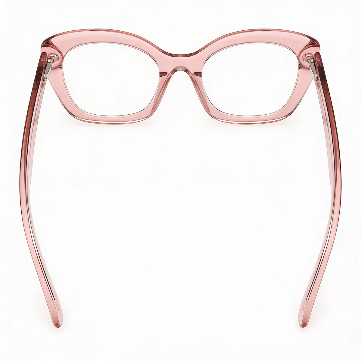 Guess Gu50225 Shiny Light Pink Rectangle Eyeglasses for Women, 51mm, Photo 2