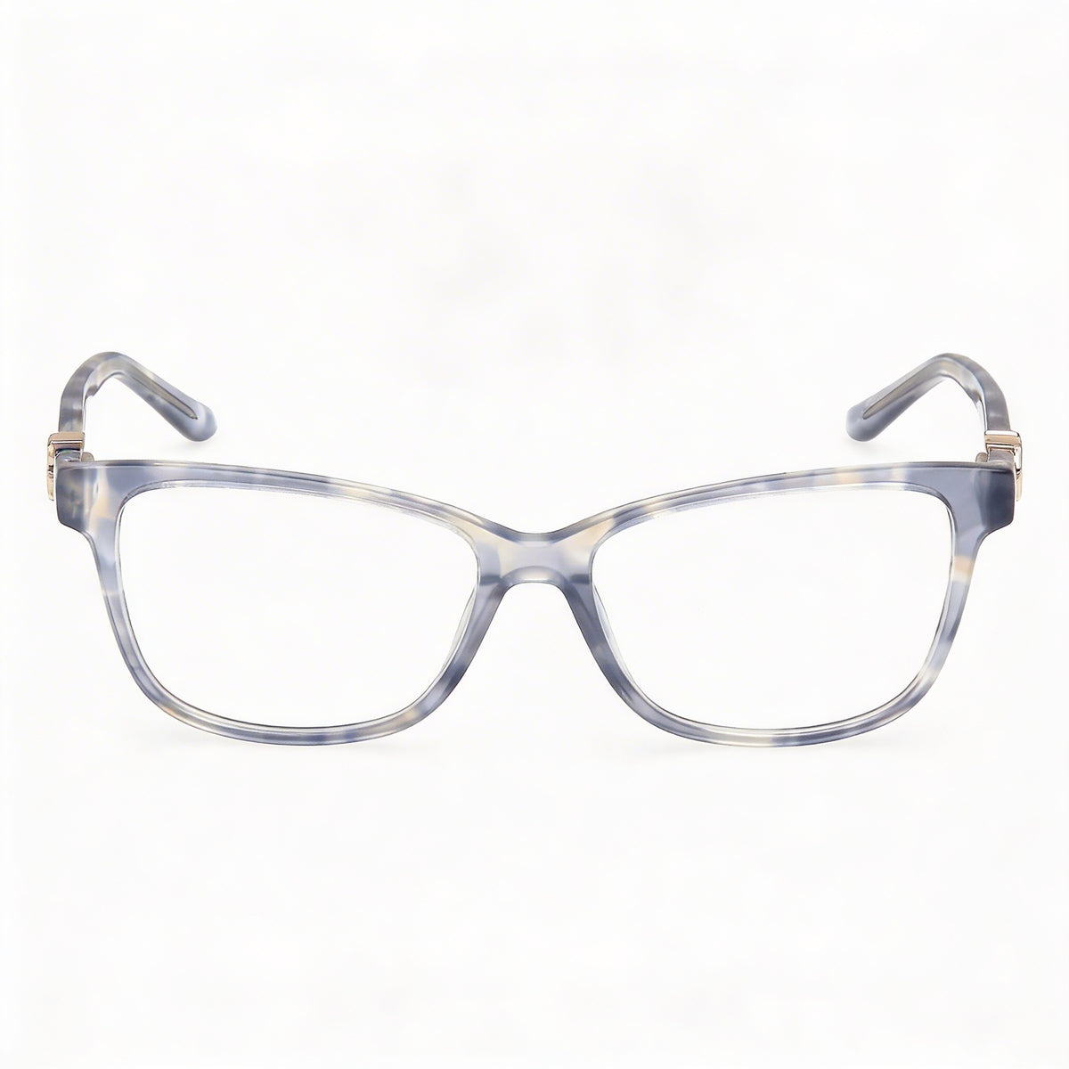 Guess Gu50227 Shiny Blue Rectangle Eyeglasses for Women, Photo 2