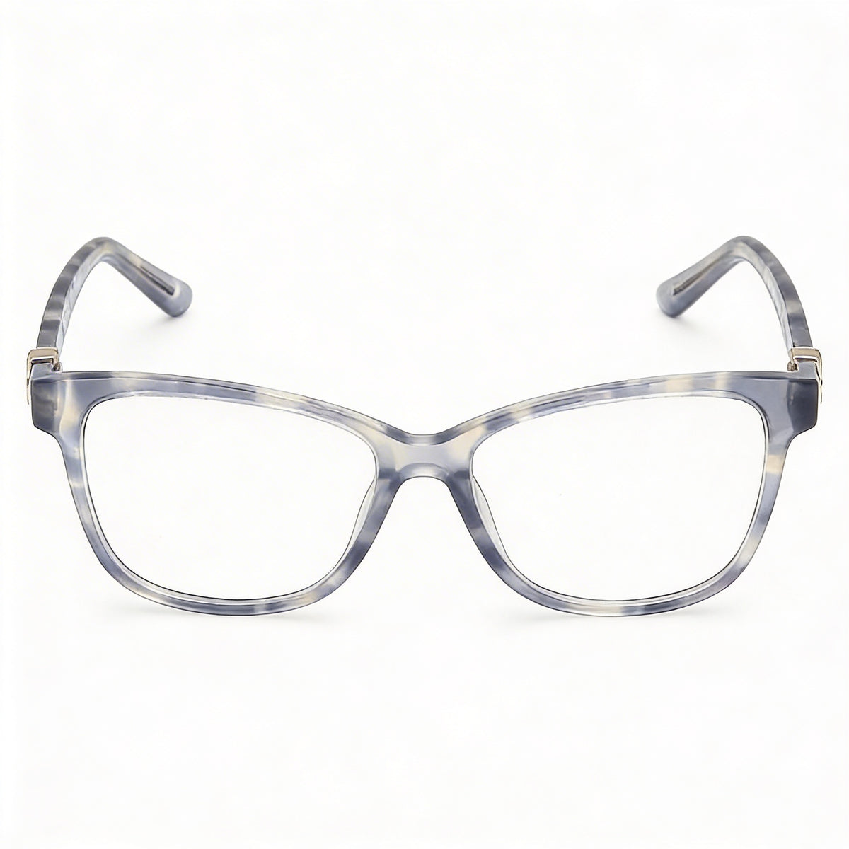 Guess Gu50227 Shiny Blue Rectangle Eyeglasses for Women, Plastic 54mm, Photo 2