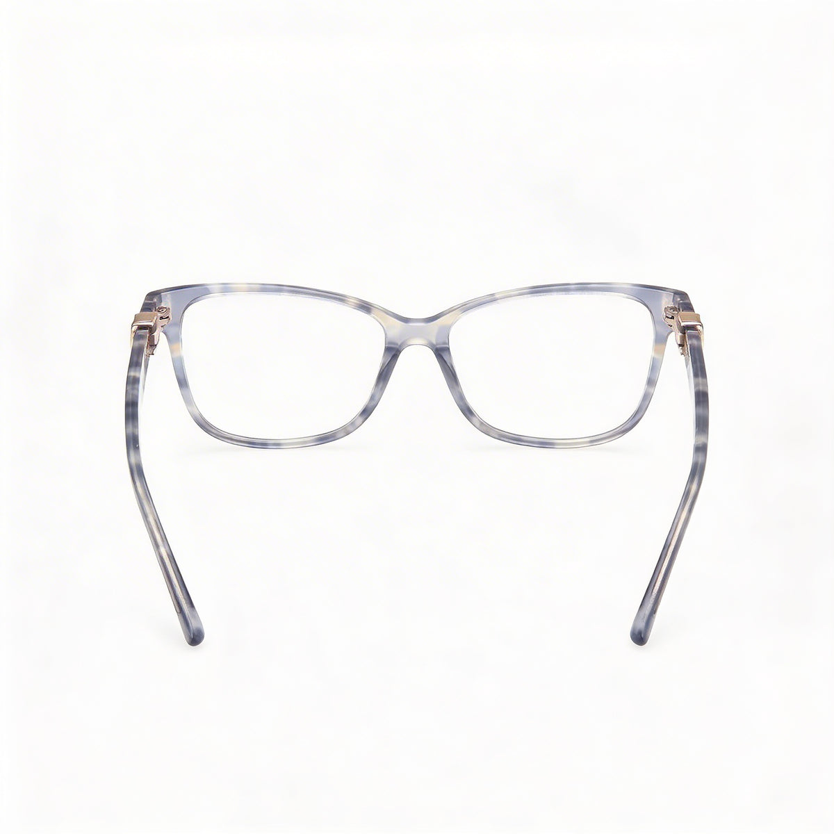 Guess Gu50227 Shiny Blue Rectangle Eyeglasses for Women, Plastic 54mm, Photo 3