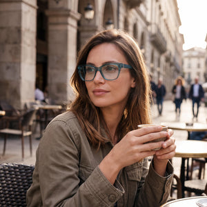 Guess Gu50233 Blue Eyeglasses Women — lifestyle wear, open-plan office use