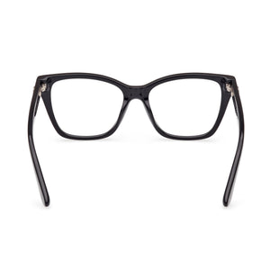 Guess Gu50235 Rectangle Eyeglasses Women — side view, Shiny Black Plastic temples