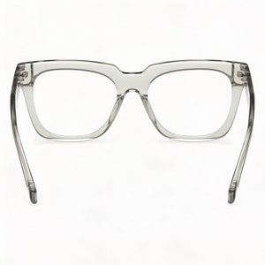 Guess Gu50238 Rectangle Eyeglasses Unisex — side view, Transparent Plastic temples