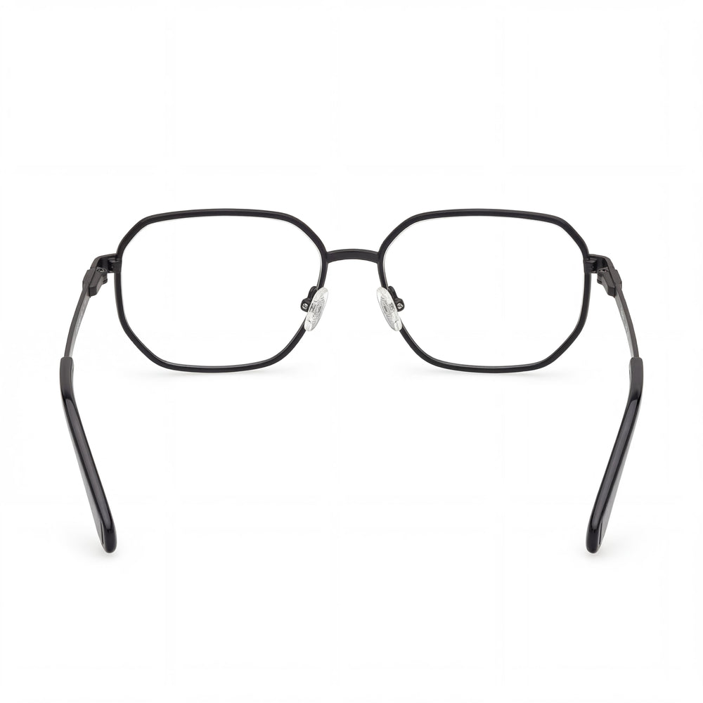 Guess Gu50240 Square Eyeglasses Men — side view, Black Metal temples