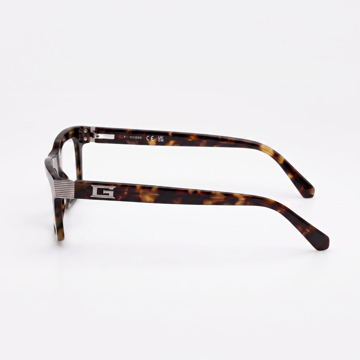Guess Gu50242 Blue Havana Rectangle Eyeglasses Unisex, Plastic 53mm, Photo 2