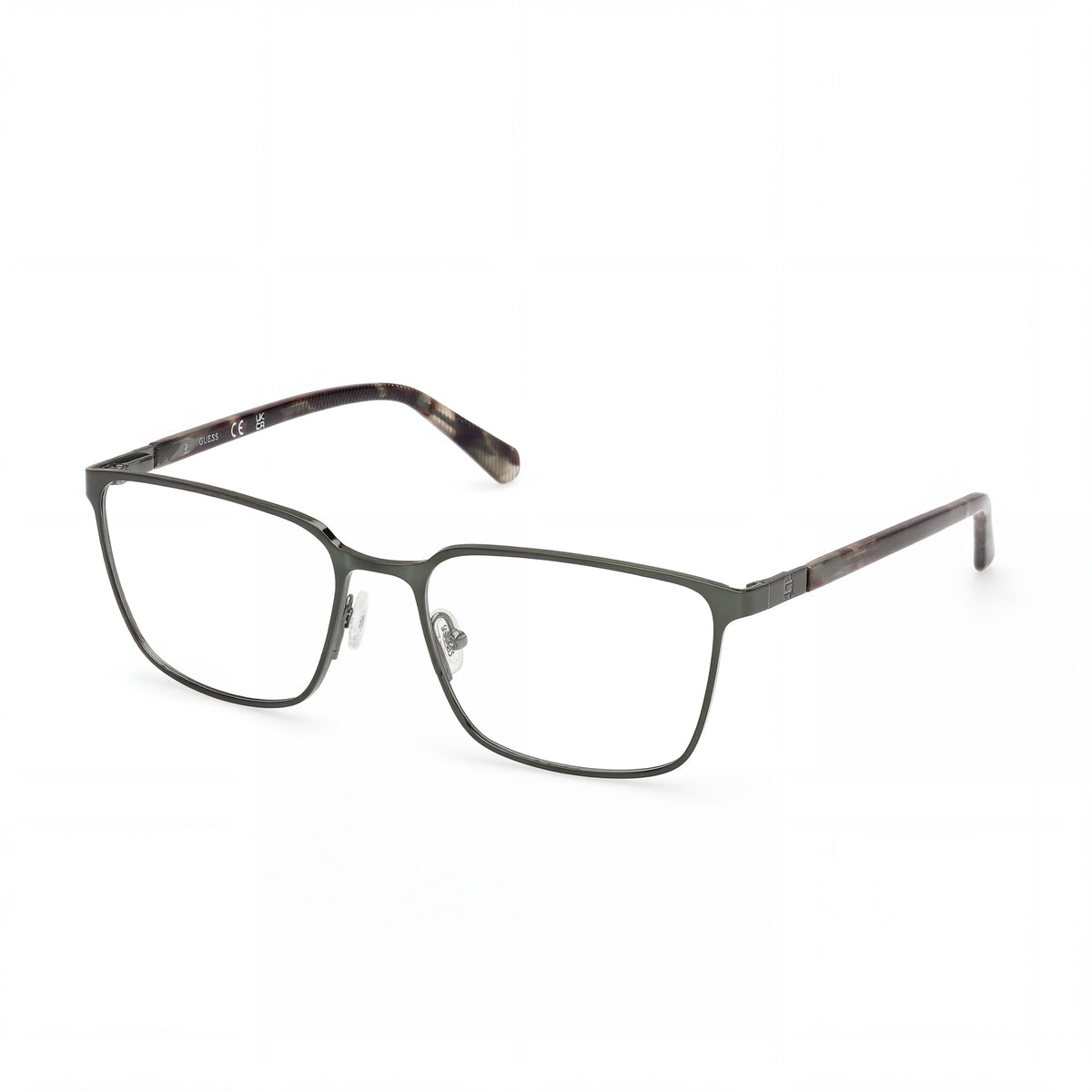 Gafas graduadas Guess Gu50243 rectangulares verdes para hombre, metal, Photo 1