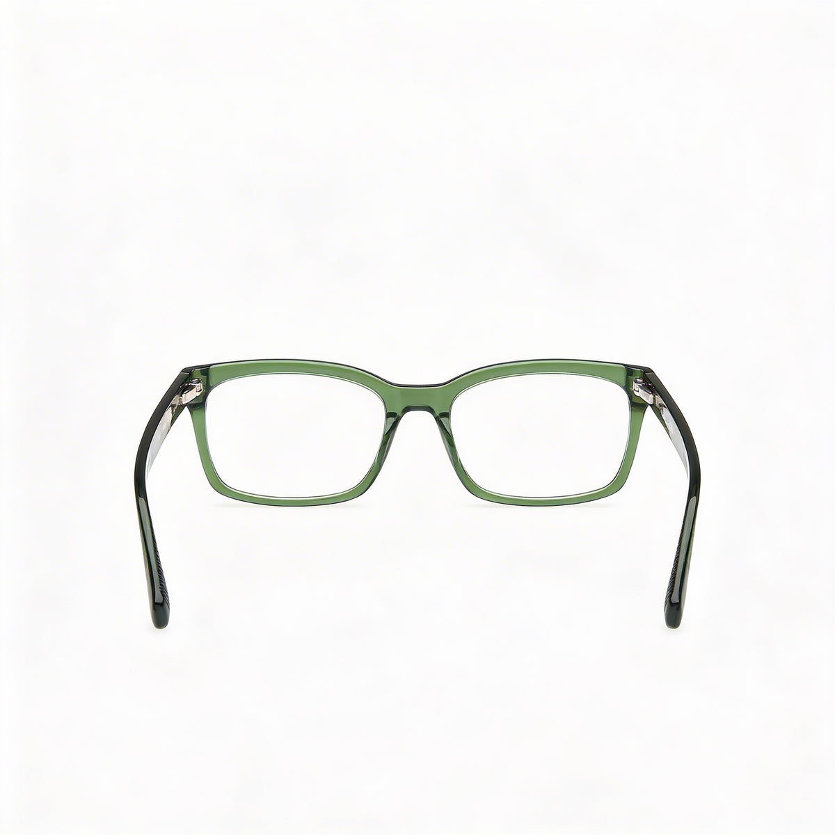 Guess Gu50252 Shiny Dark Green Rectangle Eyeglasses for Men, 55mm, Photo 4