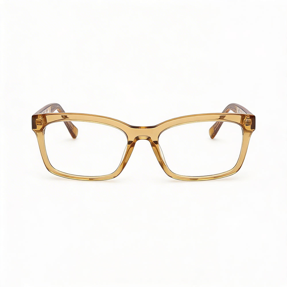 Guess Gu50252 Rectangle Eyeglasses for Men — front view, Plastic