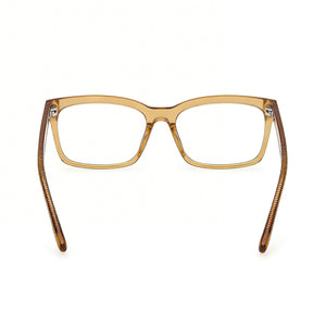 Guess Gu50252 Rectangle Eyeglasses Men — side view, Yellow Plastic temples