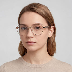 Guess Gu50256-d Round Eyeglasses Unisex — interior view, Polycarbonate demo lenses