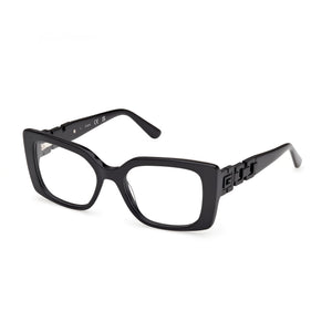 Guess GU50322 Black Rectangle Eyeglasses for Women, Plastic frame