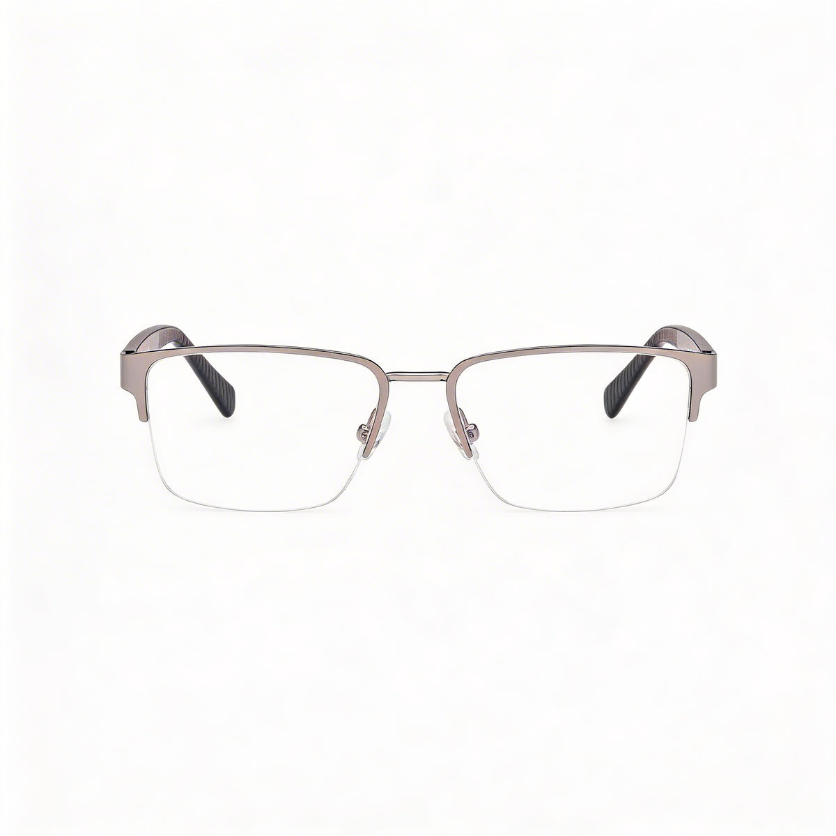 Guess Gu50326 Gray Rectangle Eyeglasses for Men, Metal 53mm, Photo 2