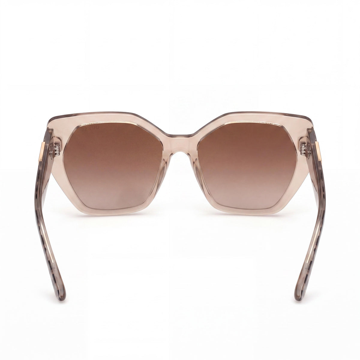 Guess GU7741 Shiny Beige Rectangle Sunglasses for Women, 57mm, Photo 4