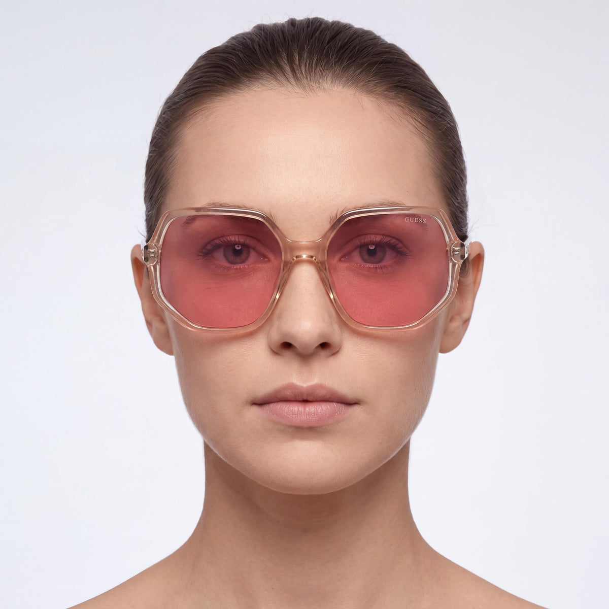 Gafas de sol geométricas de cristal para mujer Guess GU7773, 58 mm, Photo 4