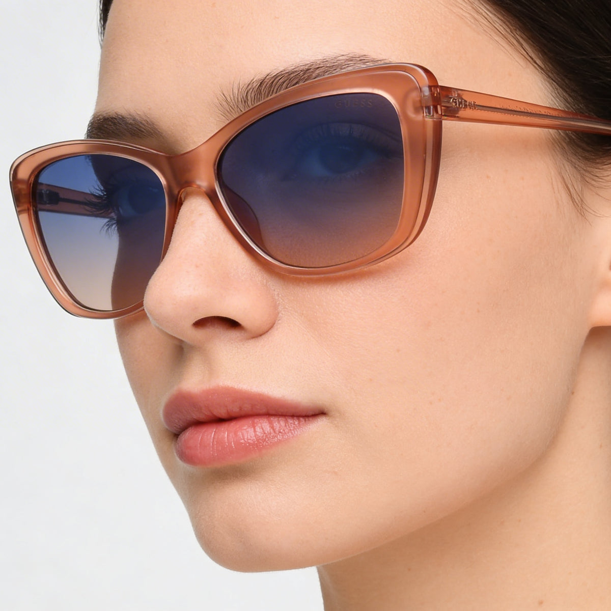 Guess GU7774 Pink Gradient Blue Butterfly Sunglasses for Women, 55mm, Photo 4