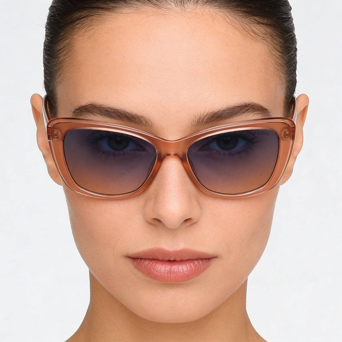 Guess GU7774 Pink, Gradient Blue Cat Eye Sunglasses for Women, 55mm, Photo 3