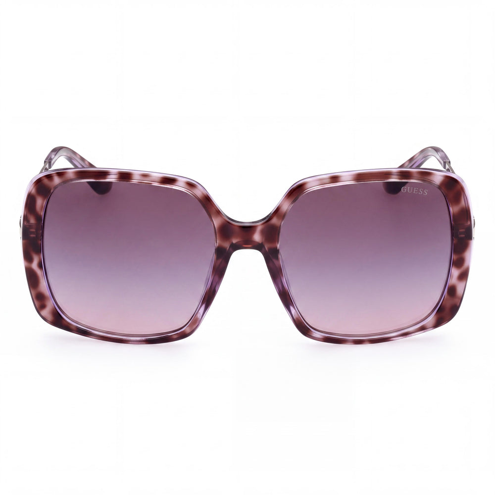 Guess GU778083Z60 Square Sunglasses for Women — front view, Plastic frame