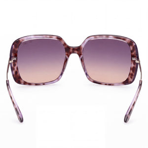 Guess GU778083Z60 Square Sunglasses Women — side view, Non-Polarized Gradient Violet lens