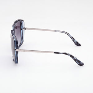 Guess GU778092B60 Square Sunglasses Women — side view, Non-Polarized Smoke Gradient lens