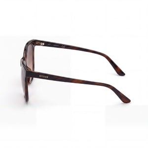 Guess GU7784 Cat Eye Sunglasses Women — side view, Non-Polarized Gradient Blue lens
