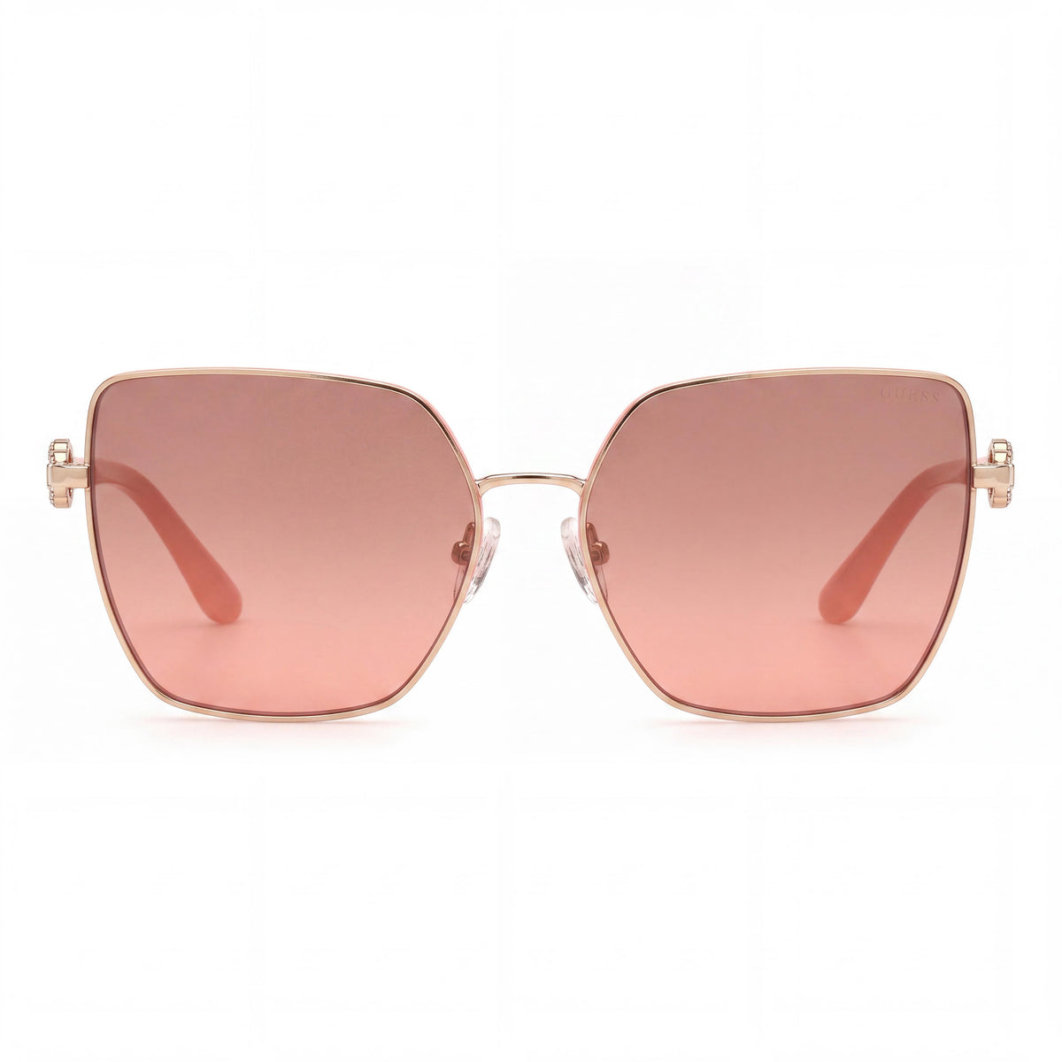 Guess GU7790 Gold/Gradient Brown Butterfly Sunglasses for Women, 61mm, Photo 2