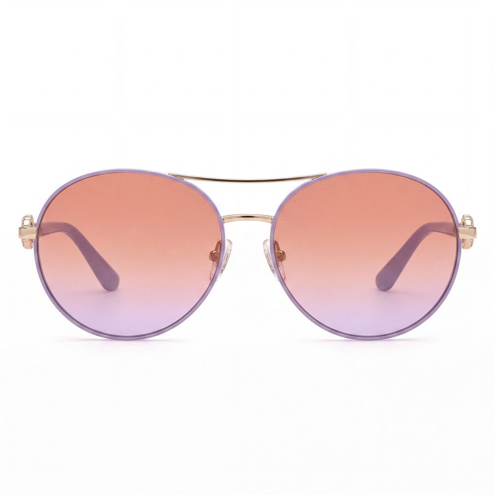 Guess Gu7791-s Aviator Sunglasses for Women — front view, Plastic frame