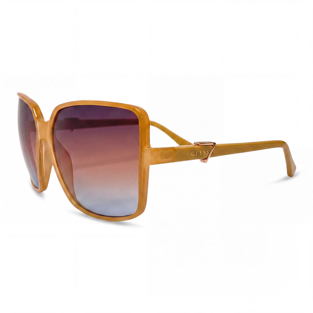 Guess GU7812S Beige, Brown Square Sunglasses for Women, Gradient Brown lens