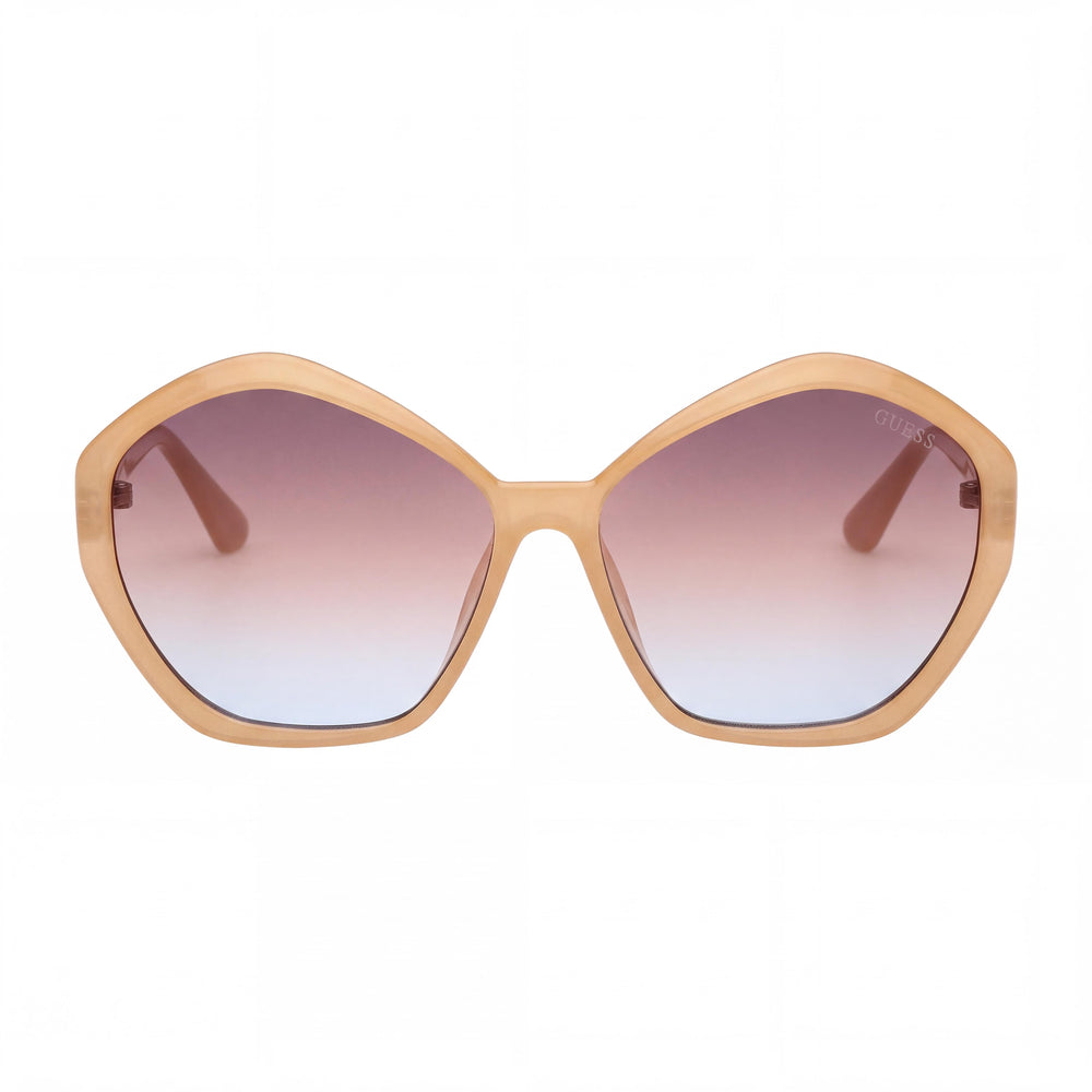 Guess GU781357F58 Geometric Sunglasses for Women — front view, Injected frame