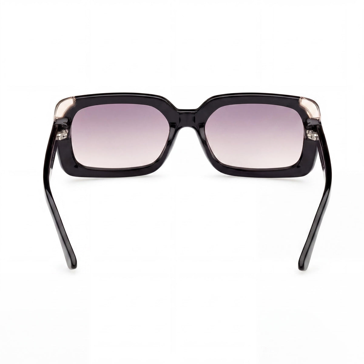 GUESS GU7841 01B 59 Gafas de sol de plástico inyectado para mujer Negro Brillante Lentes Gris Oscuro Degradado 59mm Protección UV, Photo 4
