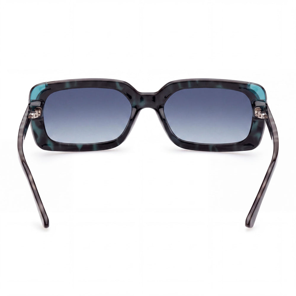 Guess Gu784189w Rectangle Sunglasses Women — side view, Non-Polarized Blue lens