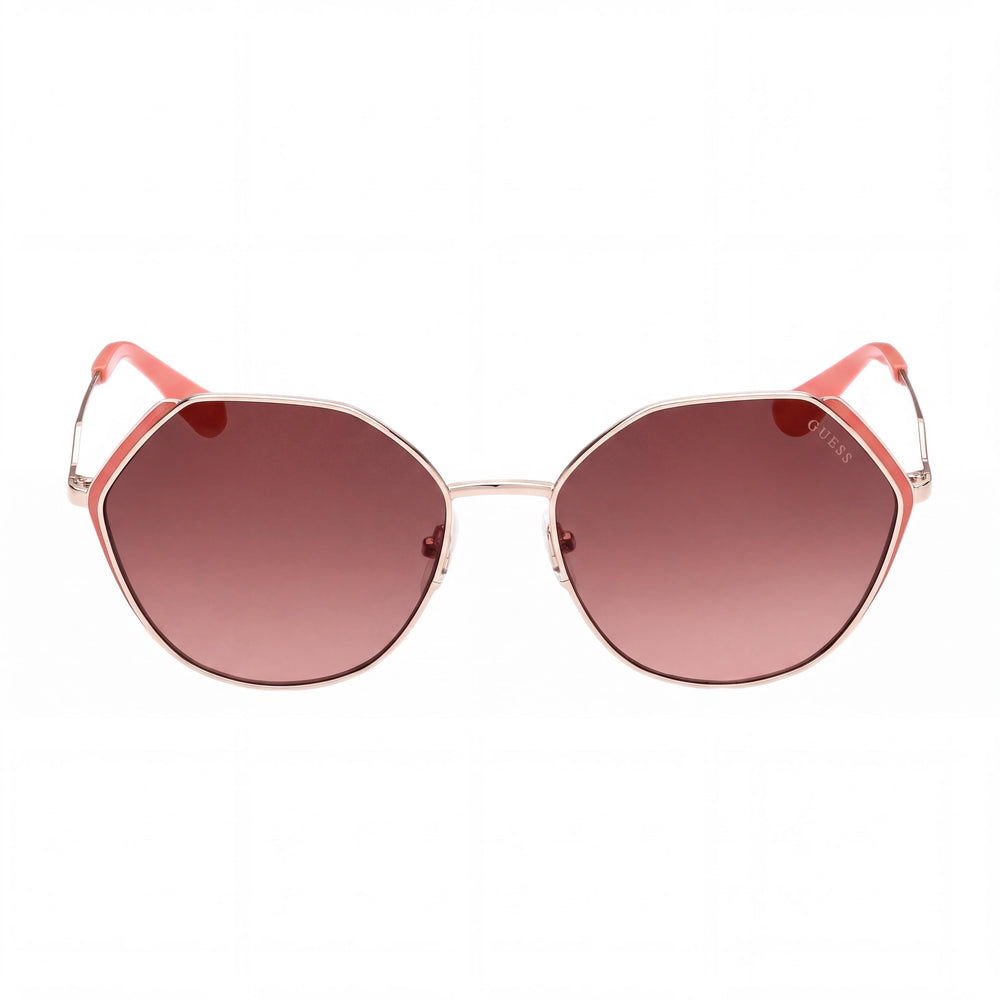 Guess GU7842 Round Sunglasses for Women — front view, Metal frame