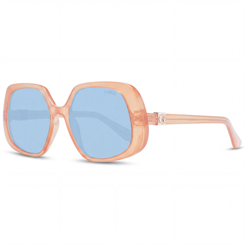Guess GU7862 Orange Butterfly Sunglasses for Women, Blue lens
