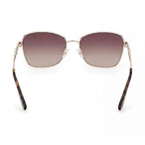 Guess GU7884 Rectangle Sunglasses for Women — interior view, Brown lens detail