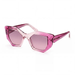 Guess GU7897 Lilac Square Sunglasses for Women, Gradient Brown lens