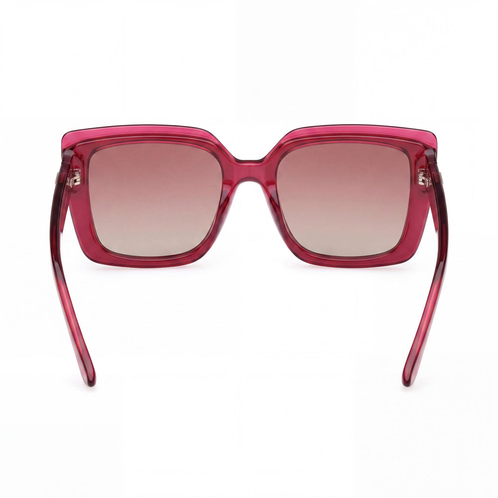 Guess GU7908-5269T Cat Eye Sunglasses Women — side view, Non-Polarized Red lens