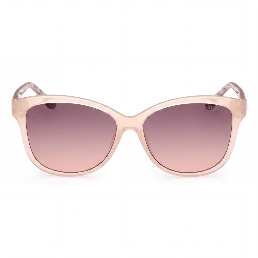 Guess GU7920 57F Round Sunglasses for Women — front view, Plastic frame